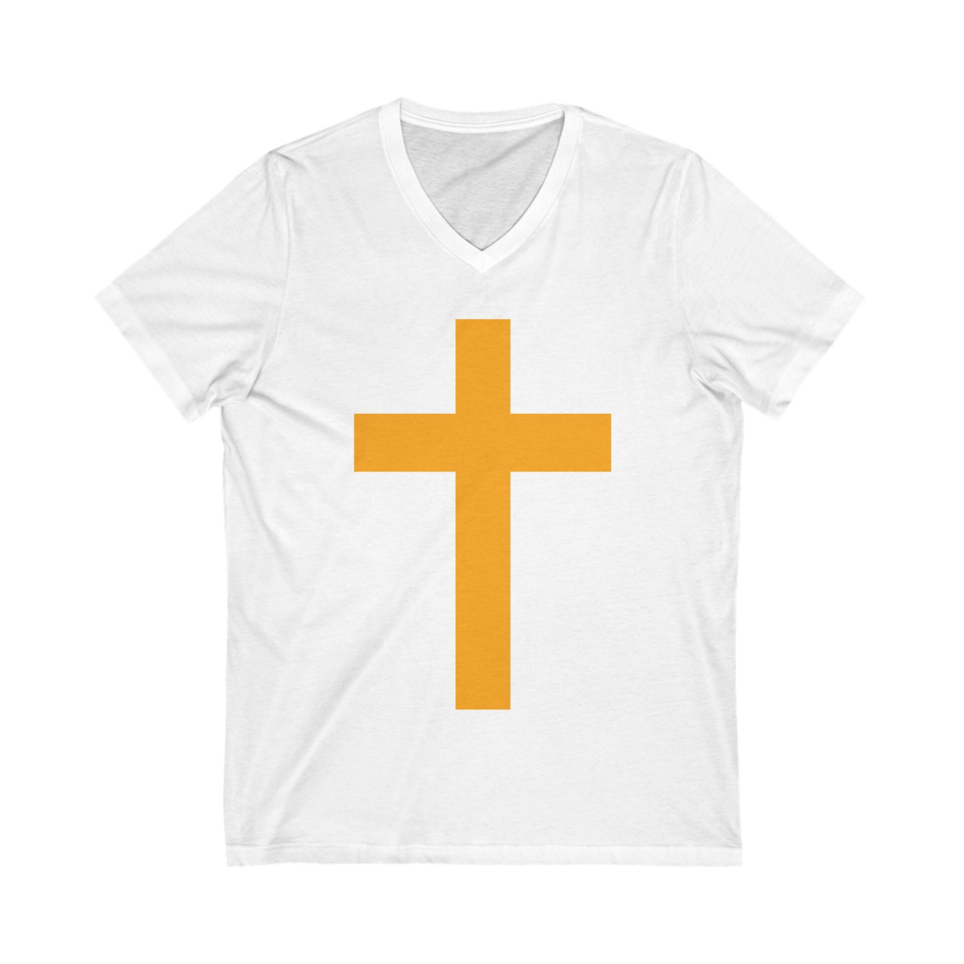 Unisex Jersey Short Sleeve V-Neck Tee - Image 3