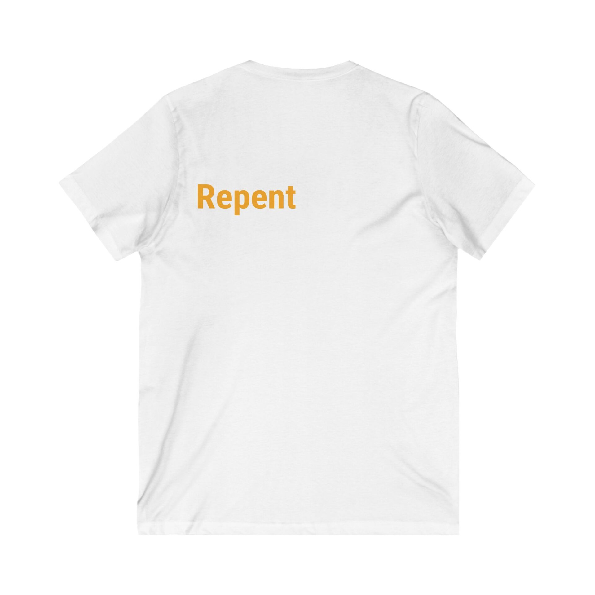 Unisex Jersey Short Sleeve V-Neck Tee - Image 4