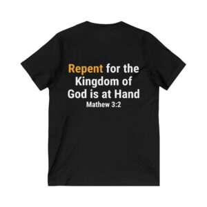 Unisex Jersey Short Sleeve V-Neck Tee