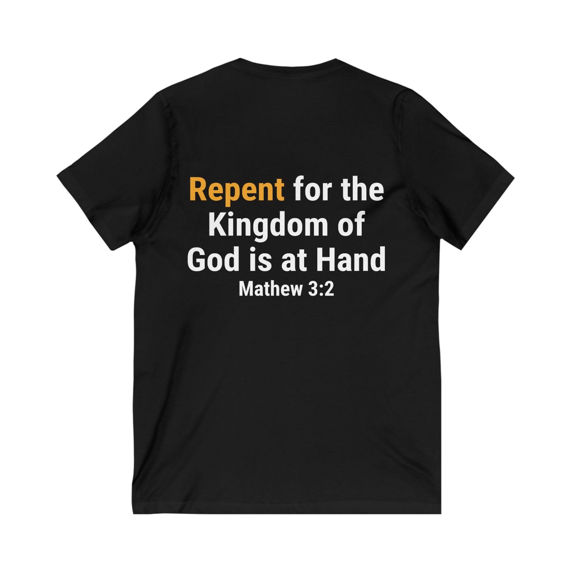 Unisex Jersey Short Sleeve V-Neck Tee